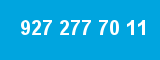 927 277 70 11